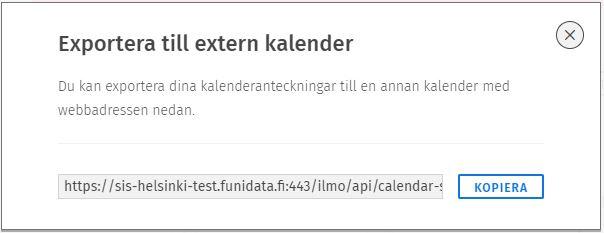 Skärmdump av fönstret med länken.