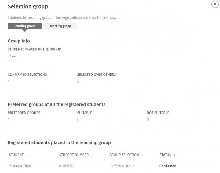 Screenshot of the user interface of Sisu.
