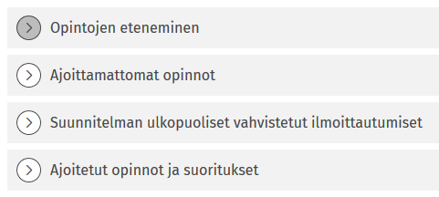 Kuvakaappaus Sisun käyttöliittymästä.