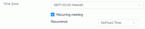 Recurring meeting