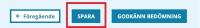 Skärmbild av knappen "Spara".